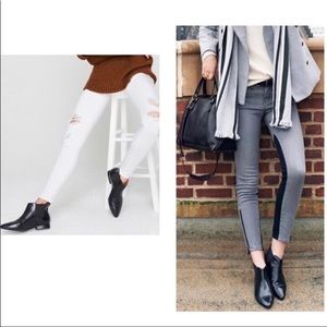 Madewell Chico pointed toe Chelsea boot in black